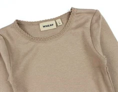 Wheat nougat rose t-shirt Reese rib lace